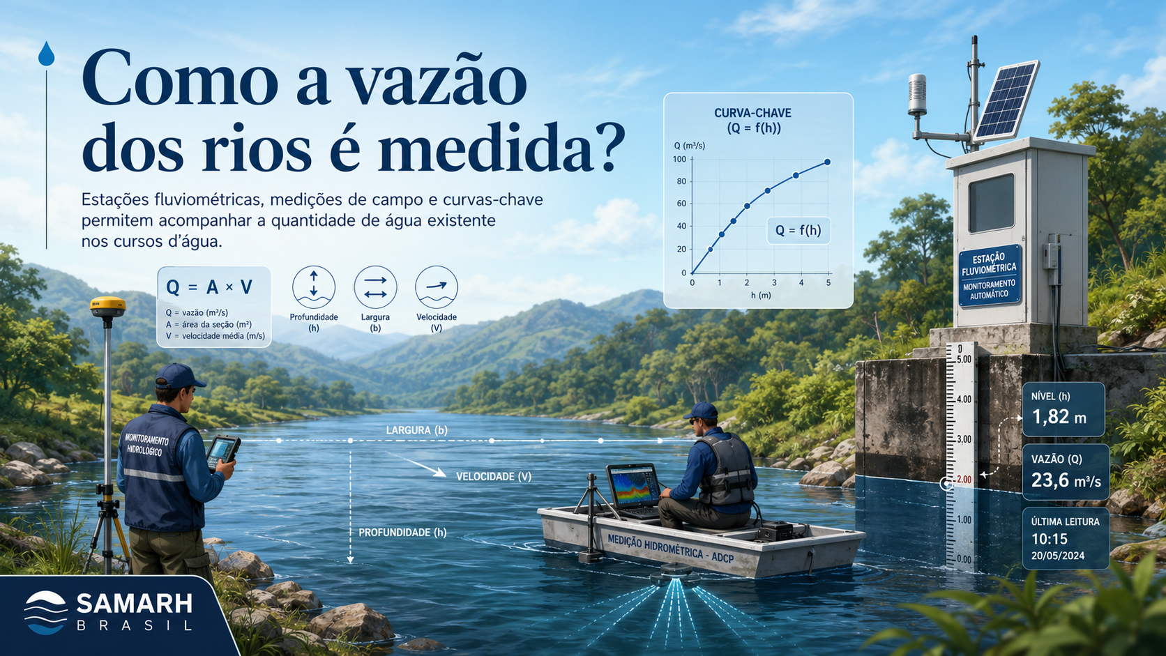 Como a vazão dos rios é medida?